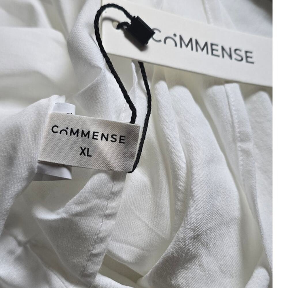 Commense White Corset Maxi Dress Smocked Bodice NWT XL – Coastal Romantic - Picture 7 of 8
